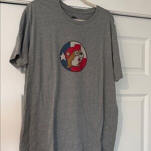 Gray T-Shirt with Buc-ees Graphic